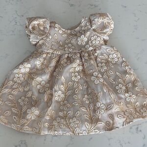 Brocade Floral Dress